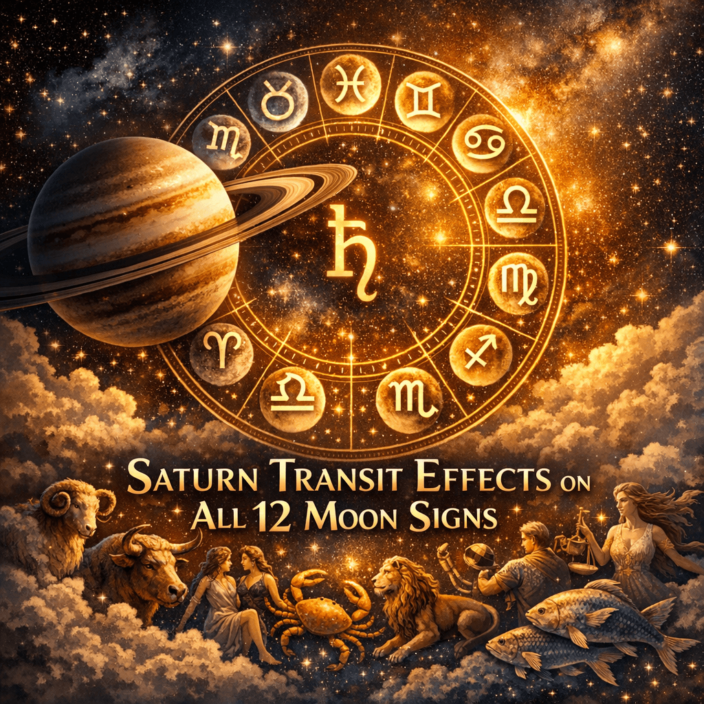 Saturn Transit Effects on All 12 Moon Signs